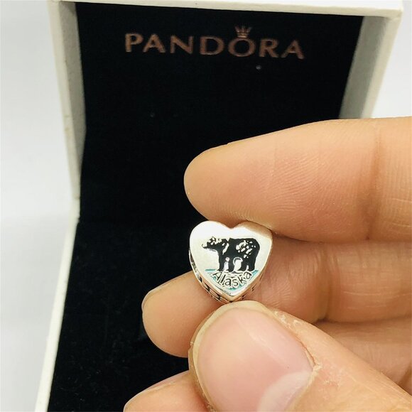 ✨🔥PPandora Alaska Bear Dangle Charm Sea Travel Pendant, S925 Sterling Silver - Picture 6 of 6